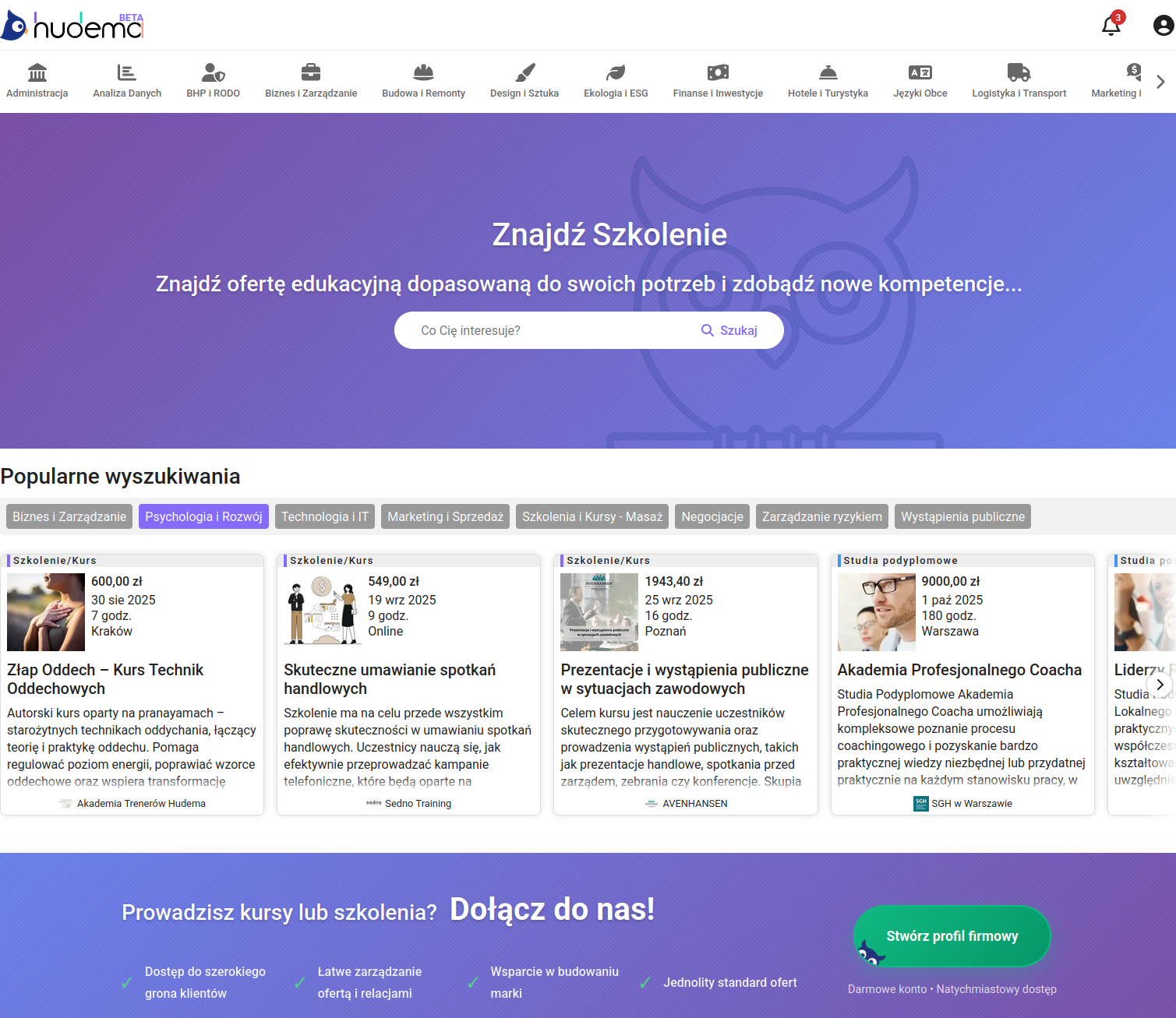 Marketplace z zaawansowanym systemem wyszukiwania